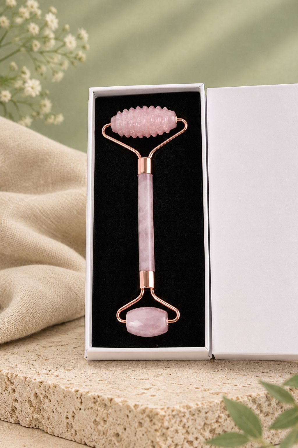 Rose Quartz Face Roller