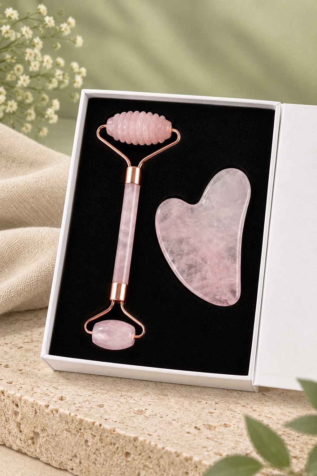 Rose Quartz Face Roller