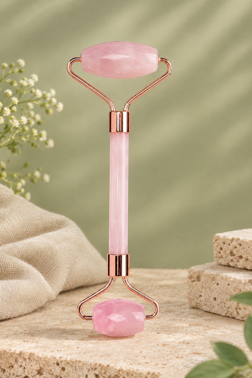 Rose Quartz Face Roller