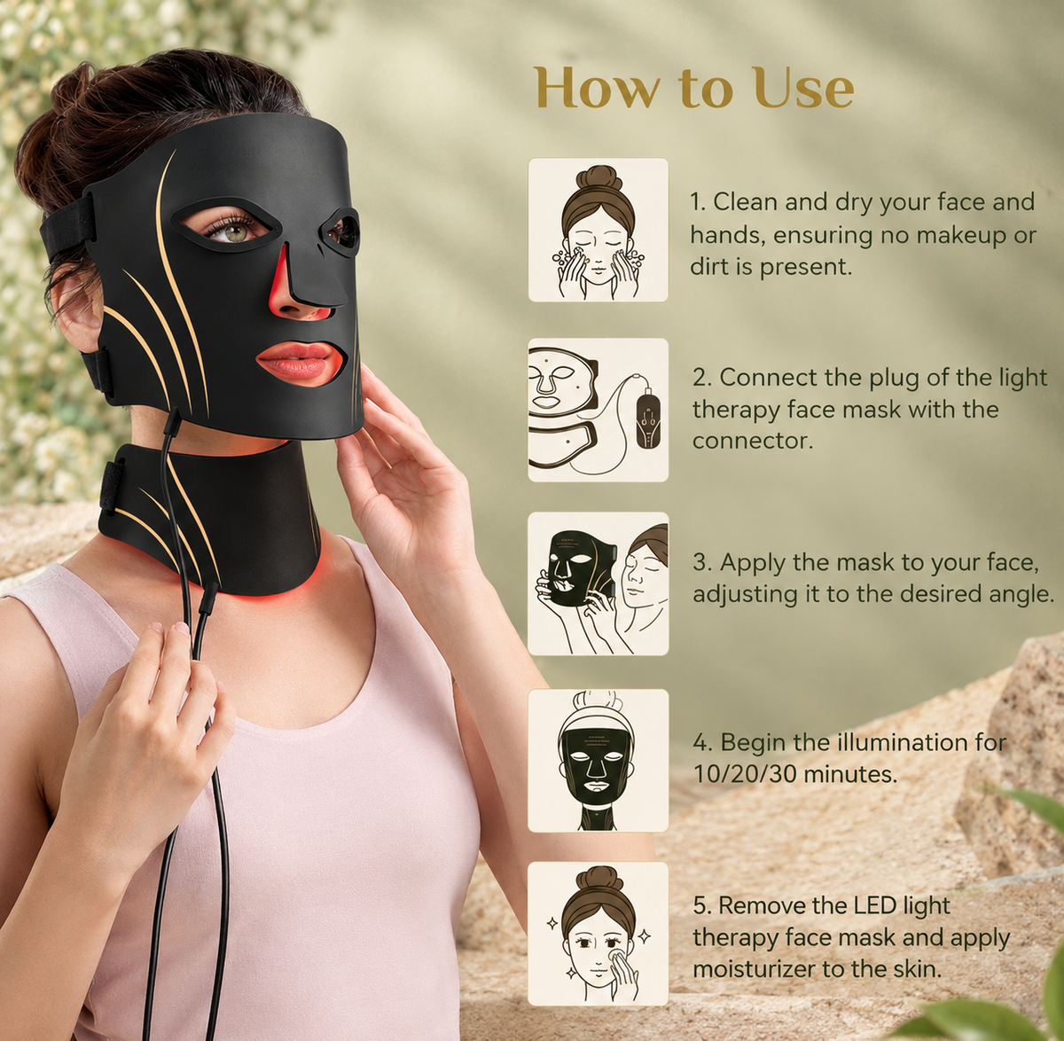 LED Light Therapy Face Mask
