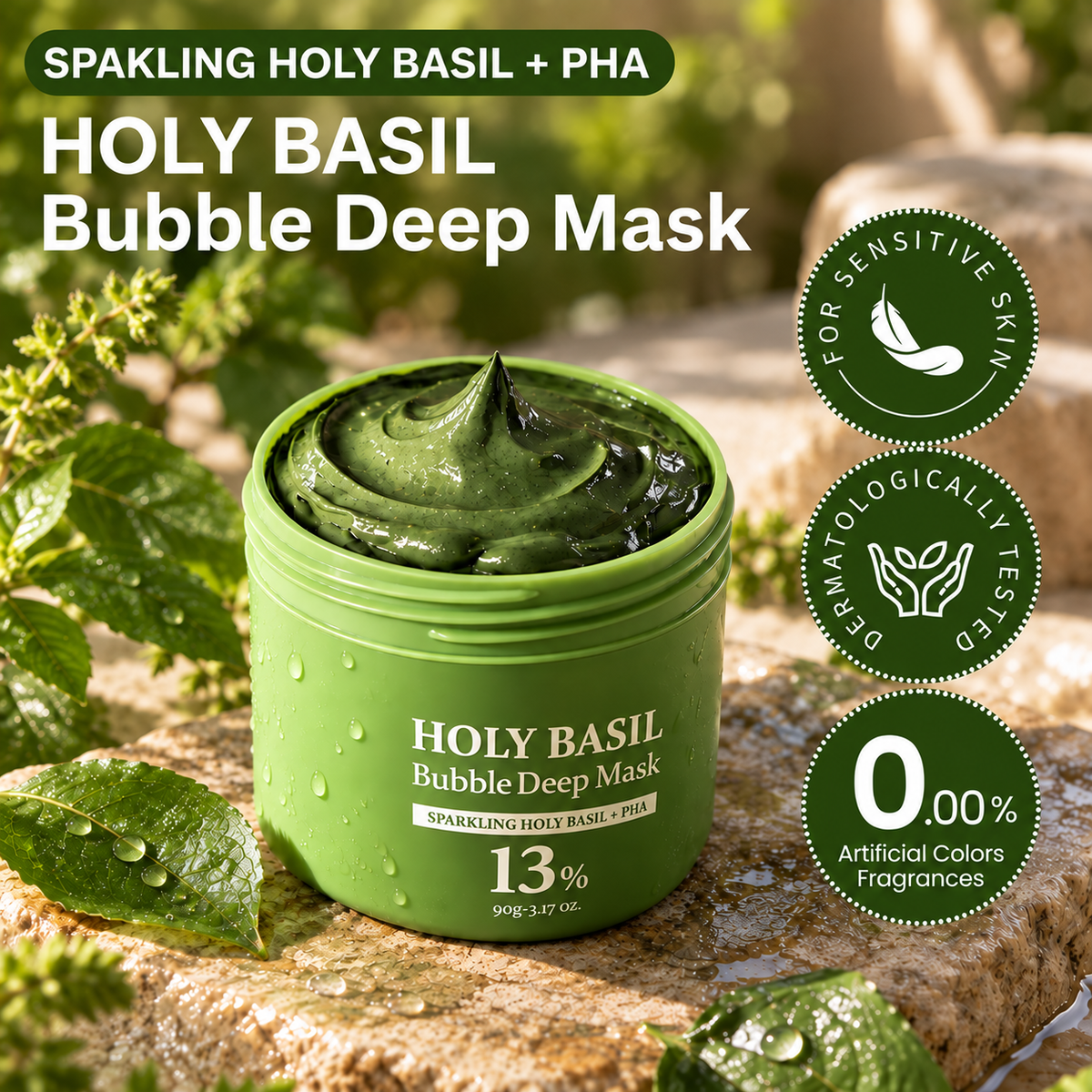 Holy Basil Bubble Deep Mask